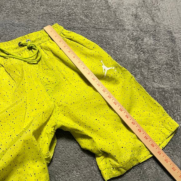 Jordan Shorts Mens Small Poolside Swim Trunks Neon Cement Swimsuit CI9133-345 - Picture 8 of 11